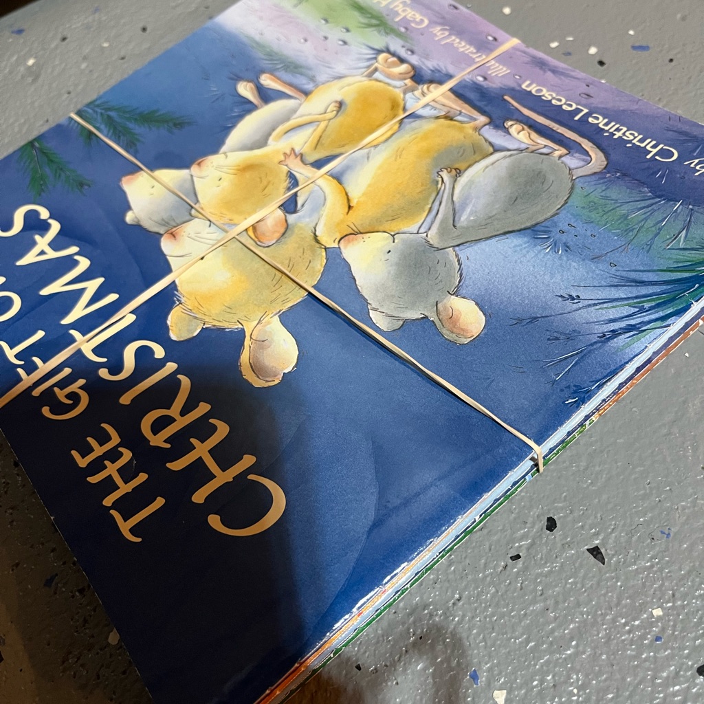 Vintage Christmas picture book listed for resale